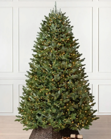 Árvore de Natal Verde Tradicional com Galhos Articulados, Suporte Metálico e Micro LEDs Embutidos