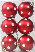 Kit 6 Peças bolas de Natal
