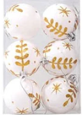 Kit 6 Peças bolas de Natal