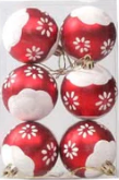 Kit 6 Peças bolas de Natal