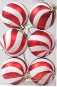 Kit 6 Peças bolas de Natal