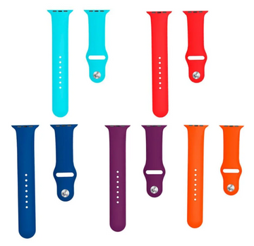Kit 5 Pulseiras Para SmartWatch 42/44mm Silicone Goldentec