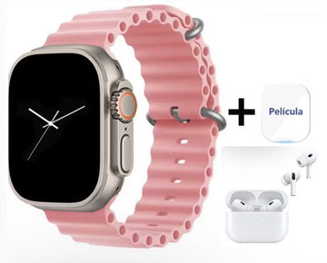 SmartWatch Rose + Fone de ouvido e Película de Brinde